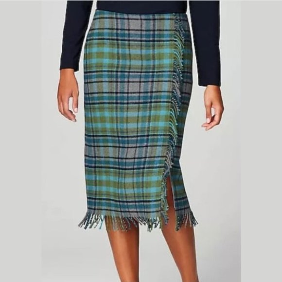 J. Jill Dresses & Skirts - NWT J. Jill The Plaid Skirt Wool Blend